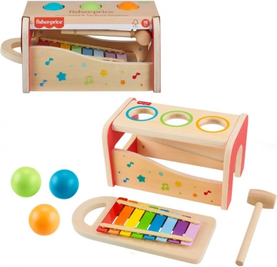 Drvena glazbena igračka Fisher-Price Ksilofon