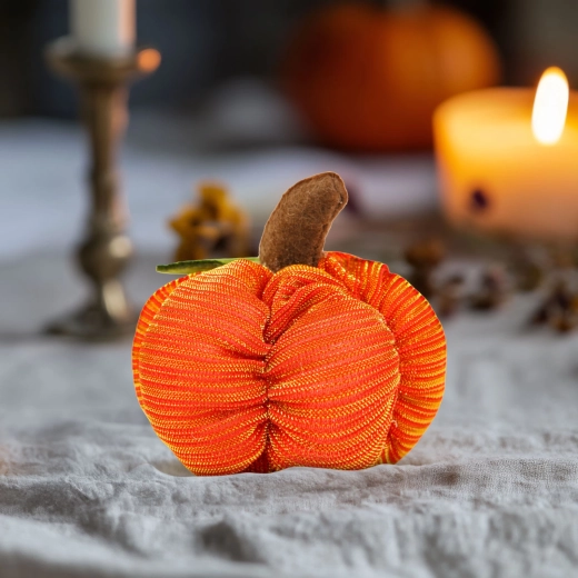 Halloween Fabric Pumpkin 7 × 7 × 7 cm