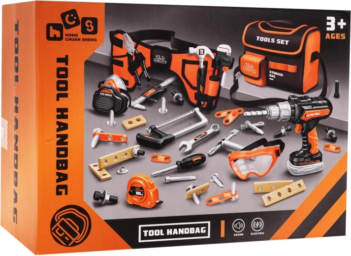 Dječji set alata s pojasom i torbom, 48 dijelova