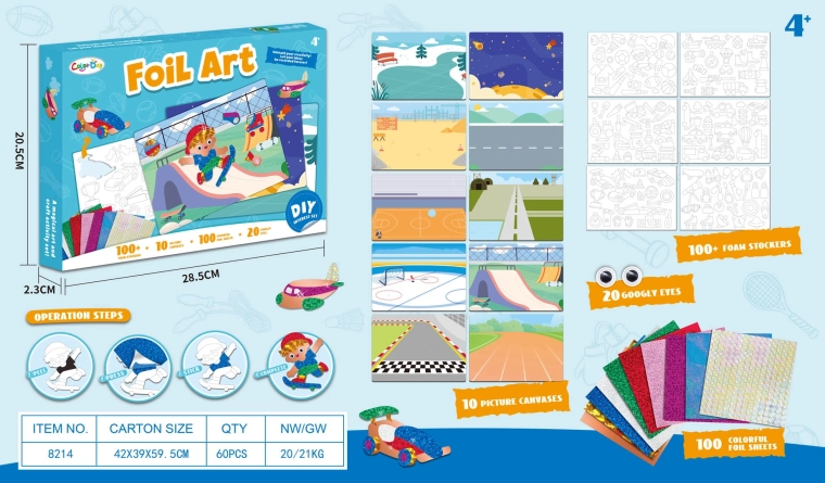 Creative foam sticker set – Hobby edition