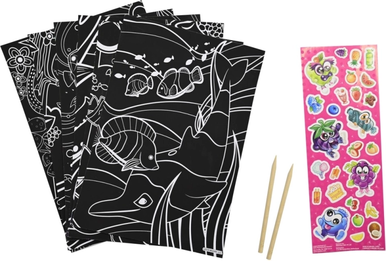 Čarobni scratch art s morskim motivima