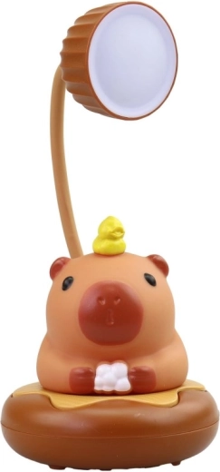 Preslatki dizajn kapibare kao dekoracija i svjetlo