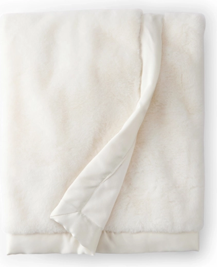 Carter's dječja dvoslojna dekica od umjetnog krzna White 80 × 110 cm