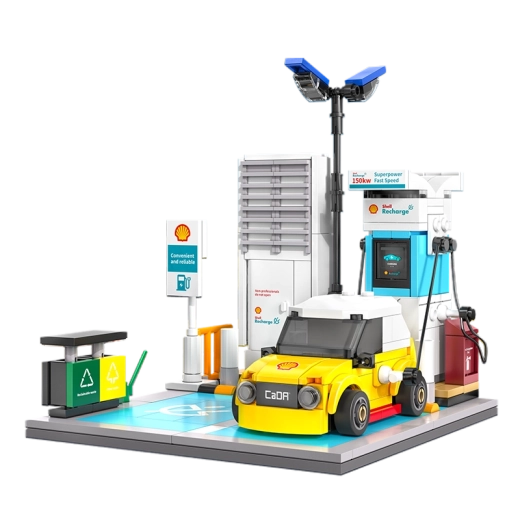 Realistična stanica s funkcionalnim punjačkim kabelom