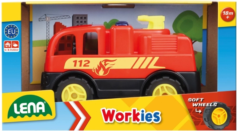LENA Workies Fire Truck 12 cm