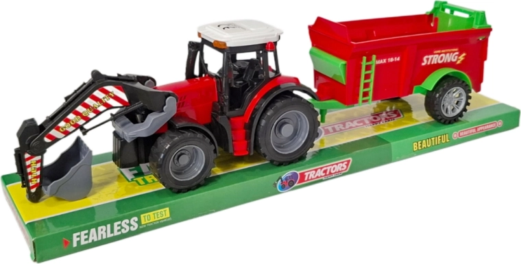 Traktor s prikolicom i prednjim utovarivačem – set za male farmere