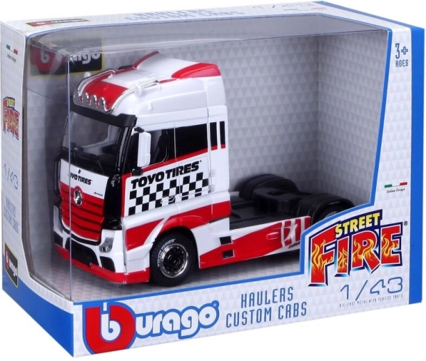Bburago Street Fire Haulers Custom Cabs 1:43 assortment - 1 piece