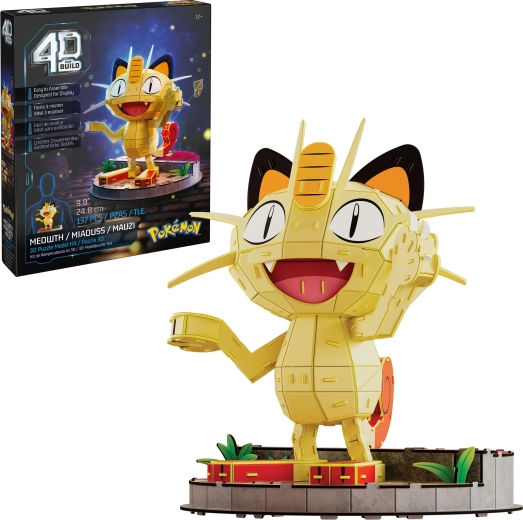 4D Build Pokémon Meowth 3D puzzle model za sastavljanje