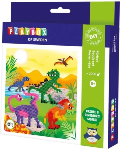 Set peglajućih perlica Dinosauri 2000 kom PLAYBOX