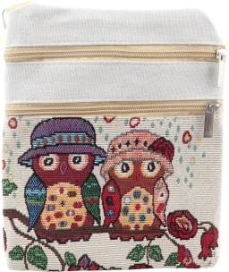 Shoulder bag with owl motif - 1 piece