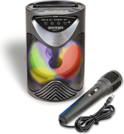 Bontempi bežični karaoke zvučnik s mikrofonom i RGB osvjetljenjem