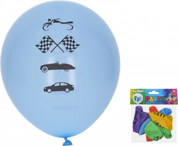Nafukavajući baloni 30 cm Auta – set 5 kom