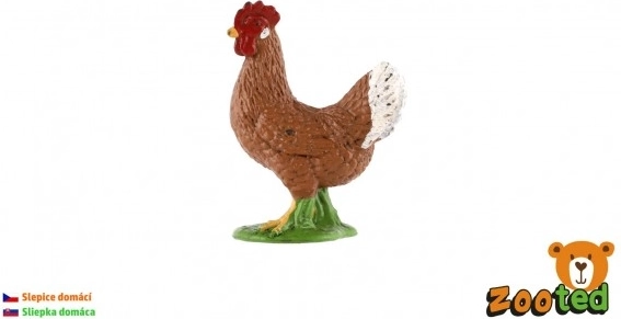 Plastična figurica kokoši 4 cm