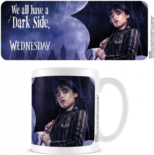 keramička šalica Wednesday Dark Side 315 ml