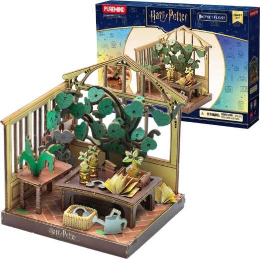 Puremind Harry Potter sklopiva drvena 3D slagalica – staklenik, sat travarstva
