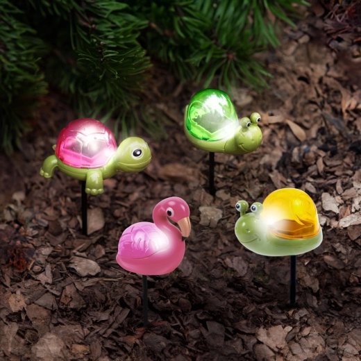 Solar animal-shaped LED stake light - 1 piece