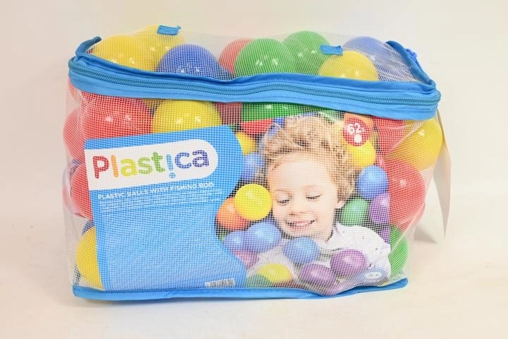 Woodyland plastične loptice s pecaljkom – set 62 kom
