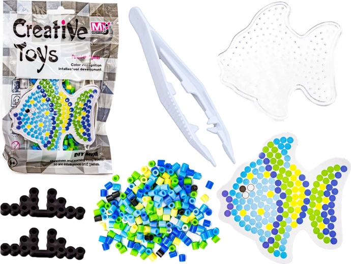 Iron-on beads – mini set with fish template