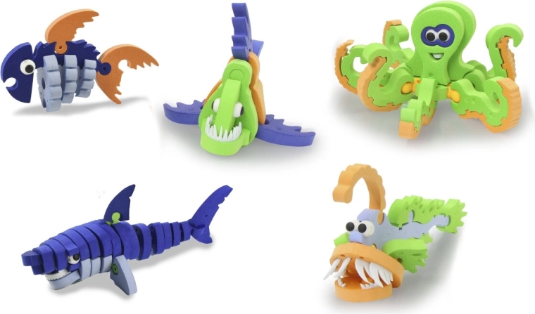 Jamara 3D soft plug-in puzzle Sea World (sea world) - 1 piece