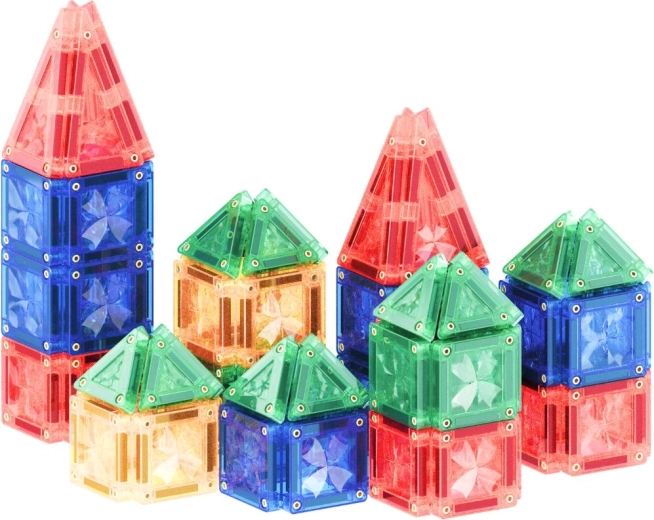 Cleverclixx magnetska građevinska igračka mini tiles intense pack 28 kom