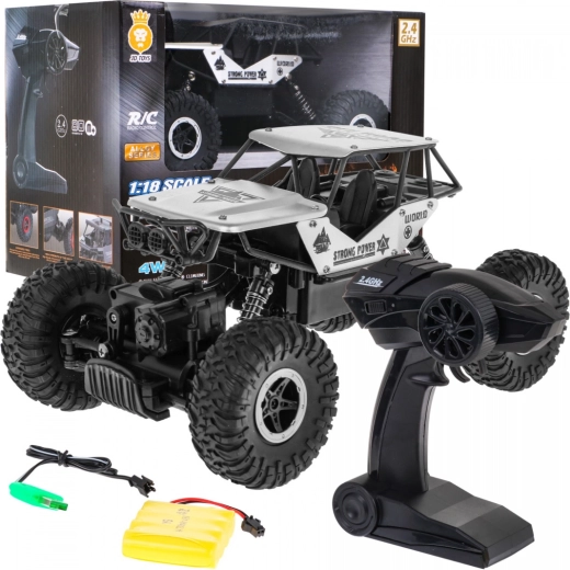 RC terensko vozilo Crawler Monster 1:18 za djecu 6+ – Srebrna