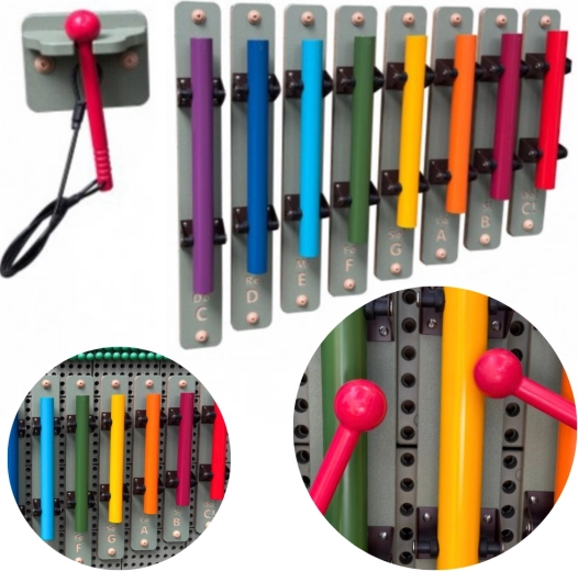 Masterkidz sound tubes with mallets for STEM panels