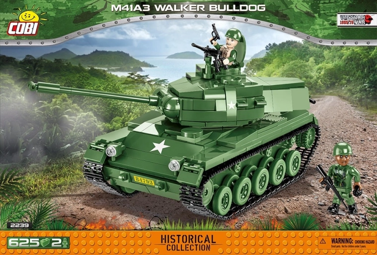 Konstrukcijski set tenka M41A3 Walker Bulldog – laki američki izviđački tenk