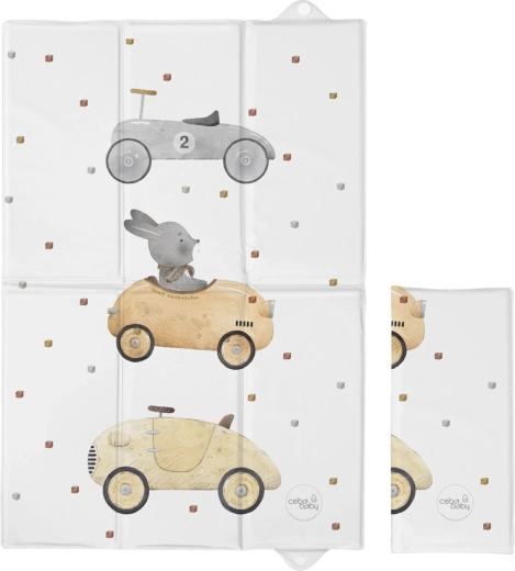 Ceba Baby putna podloga za previjanje Basic Bunny Driver 60 × 40 cm