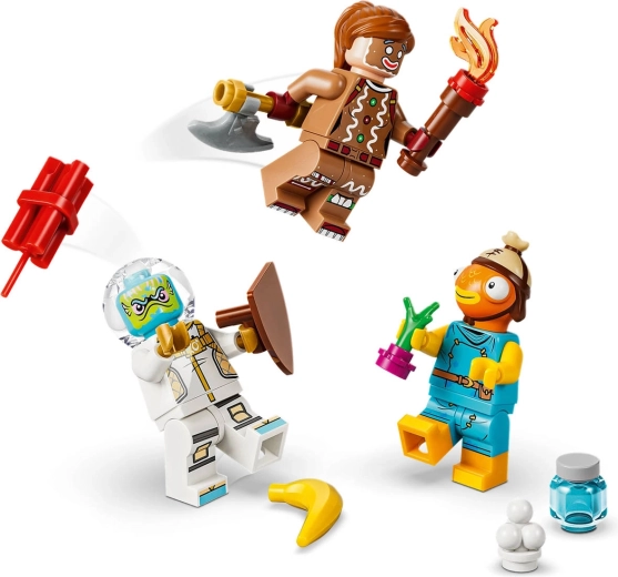 Tri LEGO Fortnite minifigure