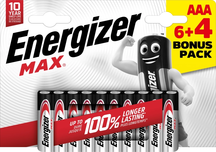 Energizer Max AAA alkalne baterije 10 kom