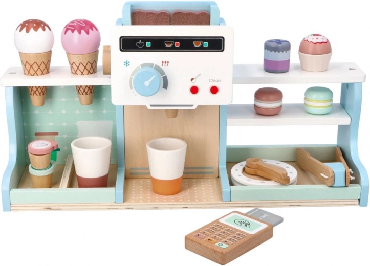 Drvena slastičarnica sa sladoledom i kafić za djecu