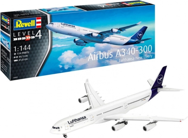 Model zrakoplova A340-300 Lufthansa novi dizajn 1/144