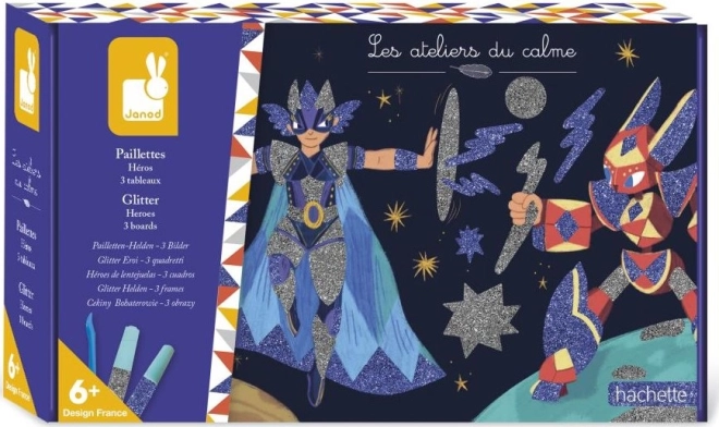 Janod Šareni pijesak sa svjetlucavima Heroji