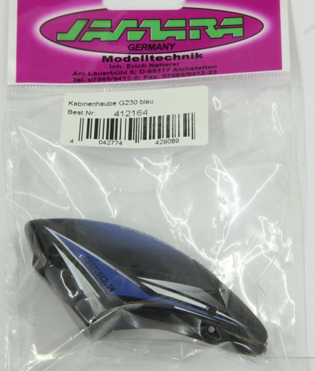 Replacement canopy (body shell) for Jamara G230 blue - 1 piece