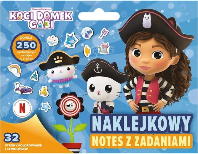 Gabbyjina čarobna kućica – bilježnica s naljepnicama i zadacima