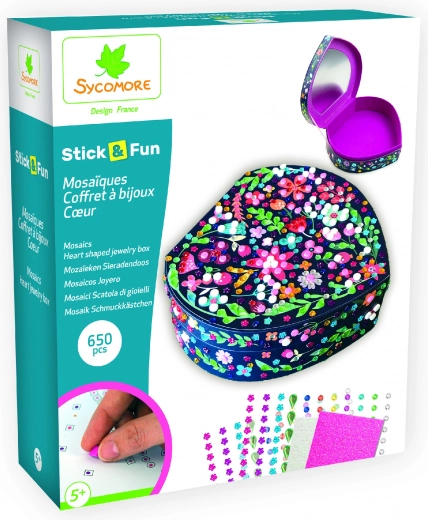 Stick & Fun - škrinjica za nakit u obliku srca
