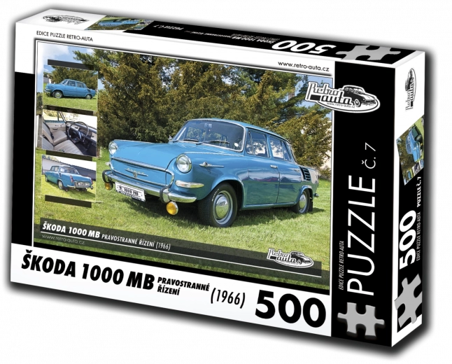 Puzzle RETRO-AUTI Škoda 1000 MB 1966 – 500 dijelova