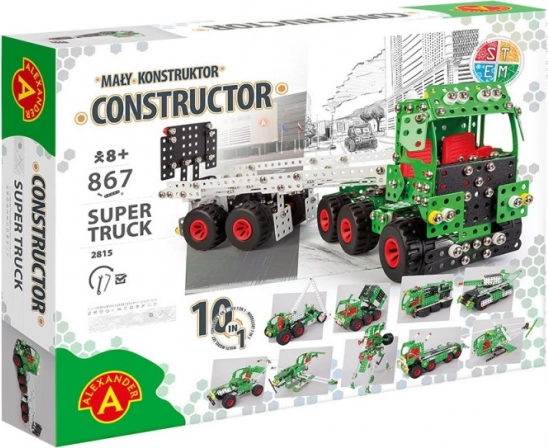 Mały Konstruktor Super Truck Konstruktorski set 10u1