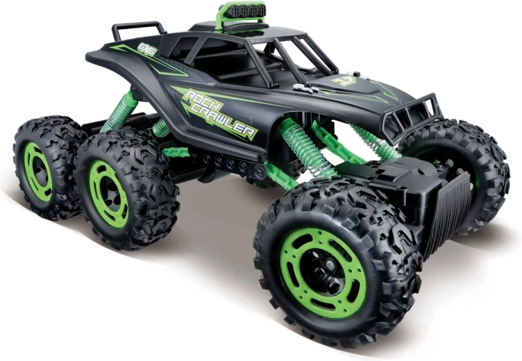 Maisto RC rock crawler 6x6 mat crni
