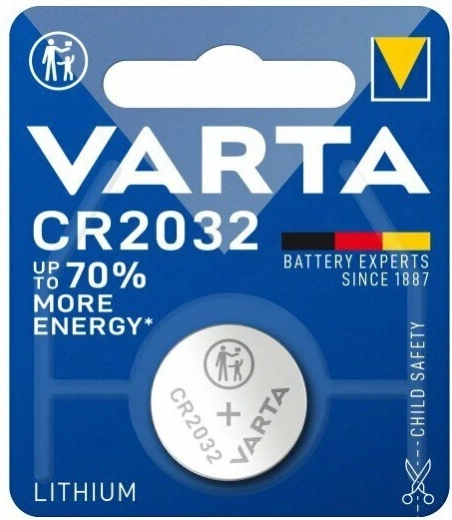 Litijeva gumbasta baterija Varta CR2032 3V