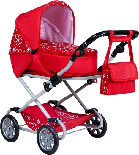 Dječja kolica za lutke 2u1 New Baby Monika crvena