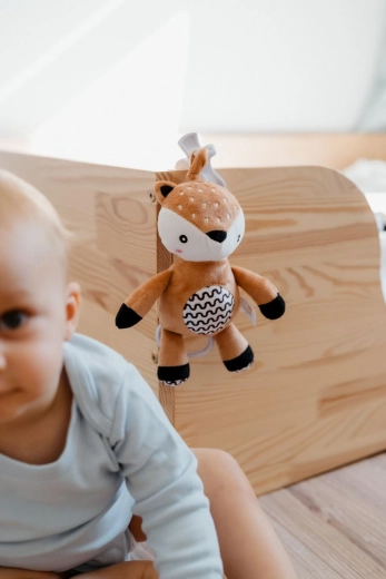 Cuddly plush and shapes to discover