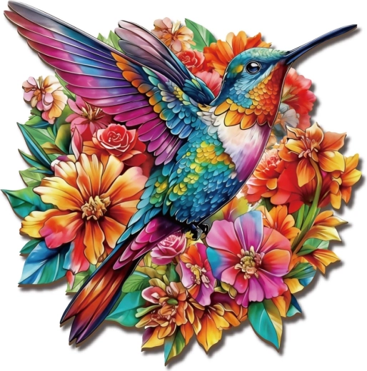 2Kids Toys drvene puzzle kolibrić