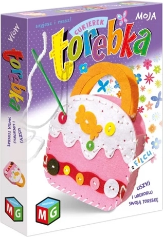 Moja Torebka kreativni set za izradu torbice od filca – bombon