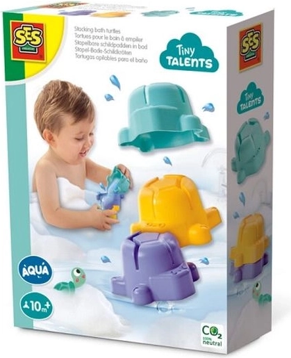 SES Creative Tiny Talents bath toys – stacking turtles