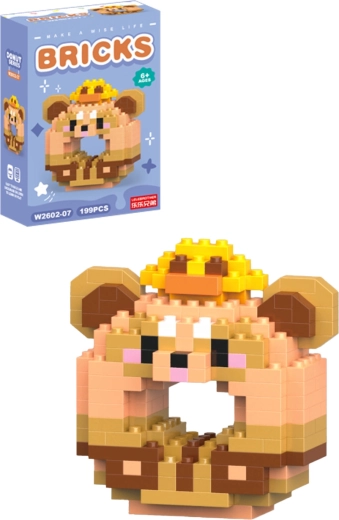 Građevinski set donut rakun (199 dijelova)