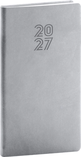 Notique pocket diary Aprint 2027 grey 9 x 15.5 cm