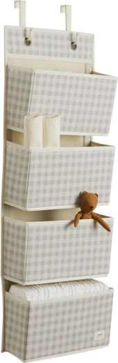 3 Sprouts viseći organizator recycled gringham beige