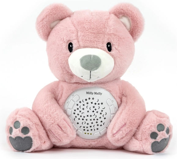 Milly Mally plush teddy bear with projector Milly pink