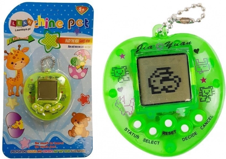 Elektronička igra TAMAGOTCHI zelena s kratkim lančićem